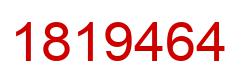 Number 1819464 red image