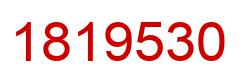 Number 1819530 red image