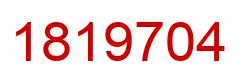 Number 1819704 red image