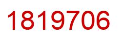 Number 1819706 red image