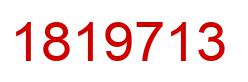 Number 1819713 red image
