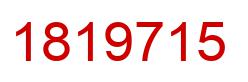 Number 1819715 red image