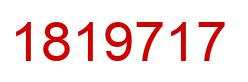 Number 1819717 red image