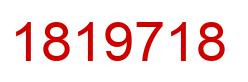 Number 1819718 red image