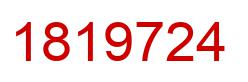 Number 1819724 red image