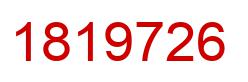 Number 1819726 red image