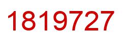 Number 1819727 red image