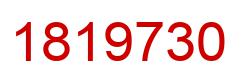 Number 1819730 red image