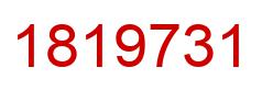 Number 1819731 red image
