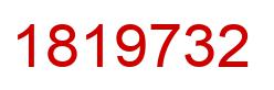Number 1819732 red image