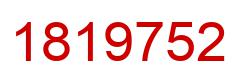 Number 1819752 red image