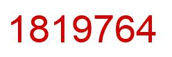 Number 1819764 red image