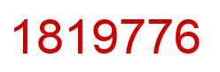 Number 1819776 red image