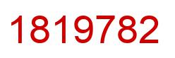 Number 1819782 red image