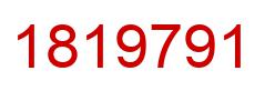 Number 1819791 red image