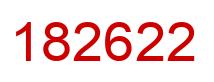 Number 182622 red image