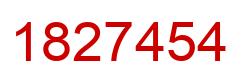 Número 1827454 imagen rojo