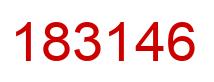 Number 183146 red image