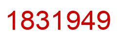 Número 1831949 imagen rojo