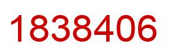 Number 1838406 red image