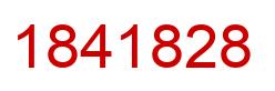 Number 1841828 red image