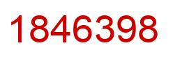 Number 1846398 red image