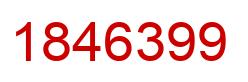 Number 1846399 red image