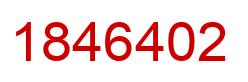 Number 1846402 red image