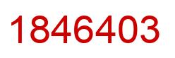 Number 1846403 red image