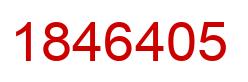Number 1846405 red image