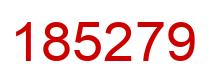 Número 185279 imagen rojo