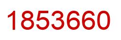 Number 1853660 red image