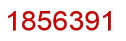 Number 1856391 red image