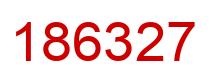 Número 186327 imagen rojo