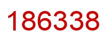 Número 186338 imagen rojo