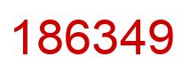 Número 186349 imagen rojo