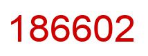 Number 186602 red image