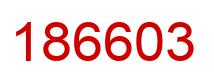 Number 186603 red image