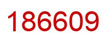 Number 186609 red image