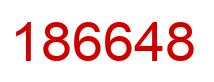 Number 186648 red image