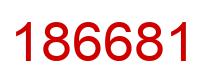 Number 186681 red image
