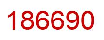 Number 186690 red image