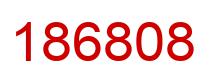Number 186808 red image
