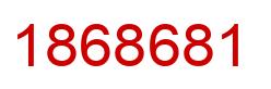 Number 1868681 red image