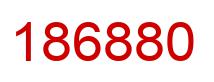 Number 186880 red image