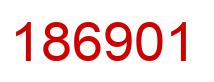 Number 186901 red image