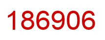 Number 186906 red image