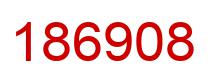 Number 186908 red image