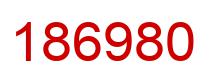 Number 186980 red image