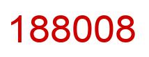 Number 188008 red image
